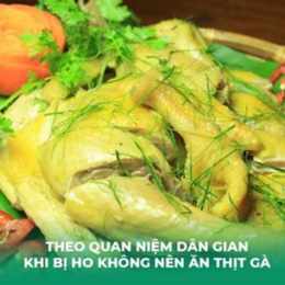 ăn da gà có bị ho không