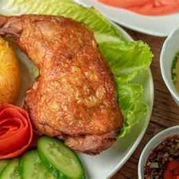 cách làm gà xối mỡ da giòn