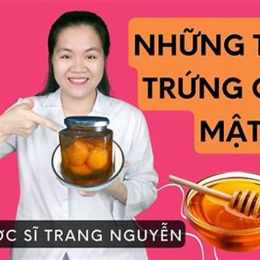 cách làm trứng gà ngâm mật ong đẹp da