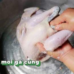 cách luộc gà cúng không bị rách da