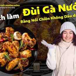cách nướng gà da giòn bằng nồi chiên không dầu