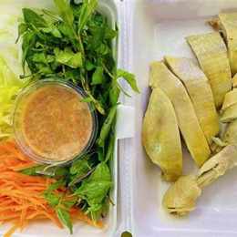 cháo gà đậu xanh