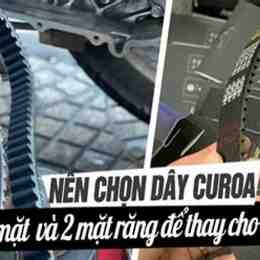 dây curoa xe tay ga mòn nứt