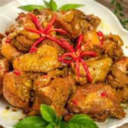 gà đá xào sả ớt