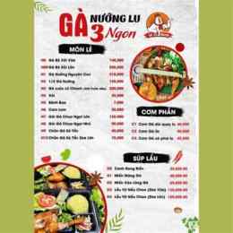 gà gô đà nẵng menu