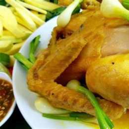 gà hấp hành đà nẵng