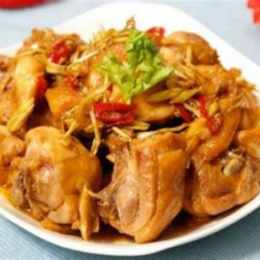 gà kho gừng đậm đà