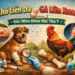 gà liền da chó liền xương
