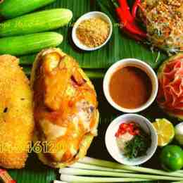 gà luộc vàng da đẹp