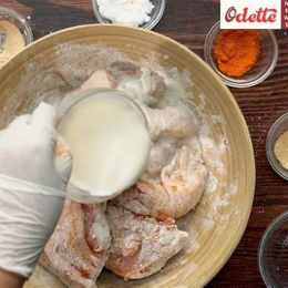 gà rán nhiều dầu mỡ