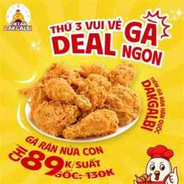 gà rán nhiều dầu
