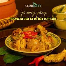 gà rang gừng đậm đà