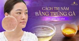 giao diện app cách trị nám da bằng trứng gà