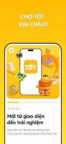 giao diện app chợ tốt gà đã toàn quốc