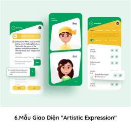 giao diện app clip gà xanh trích