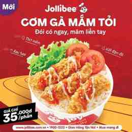 giao diện app cơm gà jollibee đà nẵng