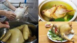 hướng dẫn sử dụng cách luộc gà ngon da vàng k bị nứt