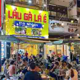 lẩu gà lá é dã chiến quận 10