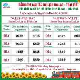 lịch tàu chạy ga đà lạt