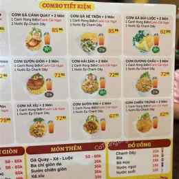 menu com gà gia vĩnh đà nẵng