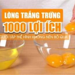 tác dụng lòng trắng trứng gà với da mặt