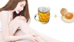 tính năng nổi bật bia và trứng gà làm trắng da