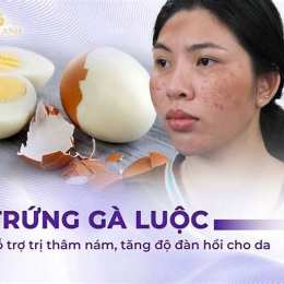 trị nám da bằng trứng gà