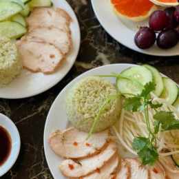 ức gà luộc không da