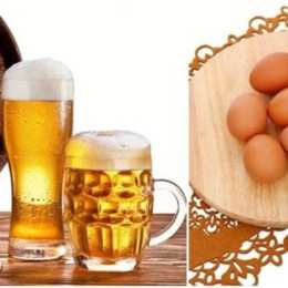 uống bia với trứng gà có đẹp da không