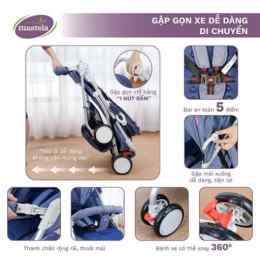xe đẩy gấp gọn